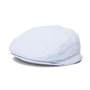 Janie and Jack Blue Seersucker Newsboy Cap - NWT